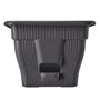 Lot de 4 jardinières de balcon de 100 cm avec réservoir d'eau anthracite, 25 l – Jardinière à fleurs résistante aux intempéries 