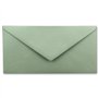 Lot de 25 enveloppes à lettre - Eucalyptus (vert) - DIN long - 110 x 220 mm (11 x 22 cm) - Fermeture humide sans fenêtre - Idéal