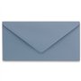 Lot de 50 enveloppes à lettre - Bleu gris (bleu) - DIN long - 110 x 220 mm (11 x 22 cm) - Fermeture humide sans fenêtre - Idéal 