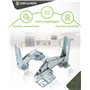 DEKAROX Kit charnière de porte pour Bosch Siemens 481147 00481147 pour Electrolux AEG 4071314258 pour Küppersbusch 430332 pour M