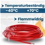 Kalitec Câble de câblage H07V-K 4 mm² rouge - 5 m - Flexible - Toron 4 mm² - Câblage fin - Câble unique - Câble monofil pour arm