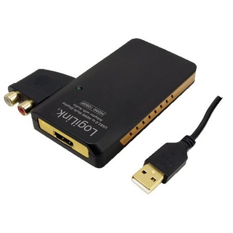 LogiLink UA0105 Adaptateur acoustique USB vers HDMI Noir