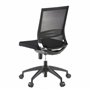 hjh OFFICE 657210 Chaise de Bureau, Chaise Bureau Porto ECO Noir, siège pour Un Usage Professionnel, sans accoudoirs, Dossier Mo