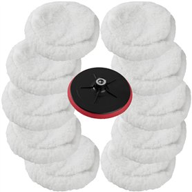 10 peaux de polissage + disque de polissage pour machine à polir .