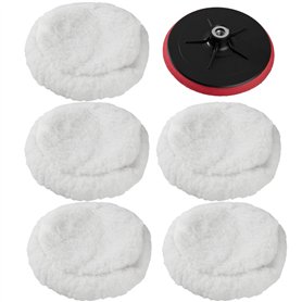 5 peaux de polissage 220mm + 180mm disque de polissage pour machine à polir
