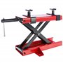 Arebos Cric de Moto 500 kg Pont Élévateur pour Motos Plate-Forme Élévatrice Bloc de Montage | Régable de 95-375 mm | Rouge - Noi