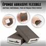 Poppstar 12x Éponges Abrasives 100x70x25mm (Grain 2X 60/80/100/120/180/220, lavables) pour Bois, Métal & Plastique