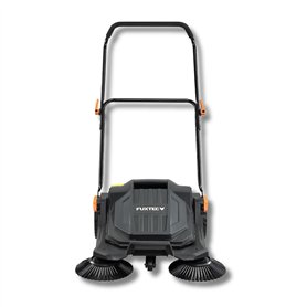 Balayeuse mécanique FUXTEC FX-HK65 – idéale pour surfaces extérieures moyennes à grandes. Largeur de travail 650 mm