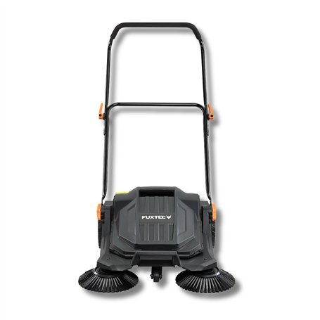Balayeuse mécanique FUXTEC FX-HK65 – idéale pour surfaces extérieures moyennes à grandes. Largeur de travail 650 mm