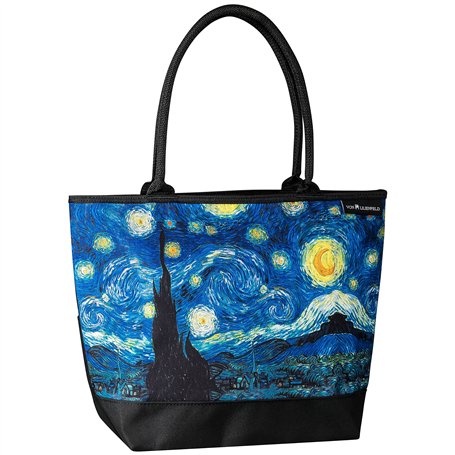 VON LILIENFELD® Cabas Vincent van Gogh : La nuit étoilée Femme Besace Sac Bandoulière Spacieux Arte