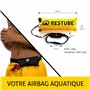 Restube Beach Kit de Survie Flottaison & Sécurité Nautique | Contient Une Bouée de Sauvetage à Gonflage Rapide, 2 Cartouches de 