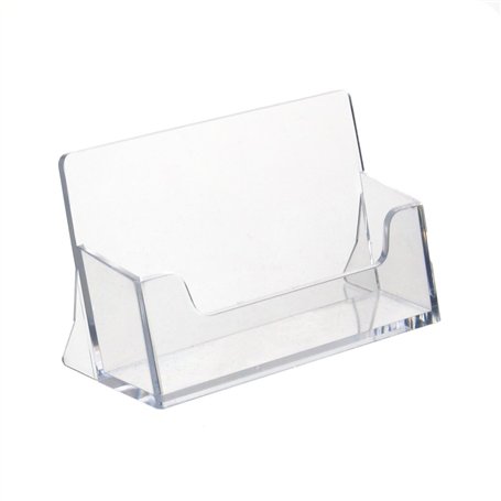 Lot de 10 porte-cartes de visite transparents - Format paysage