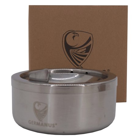 GERMANUS Cendrier en Acier Inoxydable