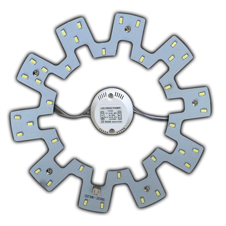 Module LED – Kit de transformation (intensité variable/non variable) pour plafonnier - Anneau lumineux - Plafonnier rond - Lampe