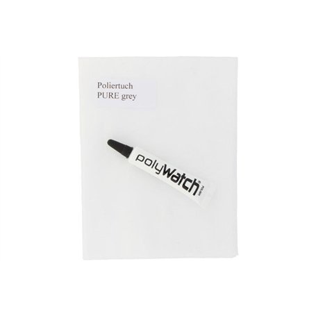 Pâte de polissage polyWatch Plus avec chiffon de nettoyage