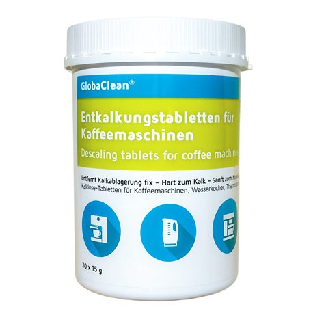 GlobaClean® Tablettes de détartrage pour machine à café
