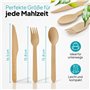Fourchettes en bois jetables