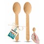 Lot de 100 cuillères en bois jetables
