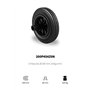 Roue de rechange pour poubelles à deux roues - 200 mm
