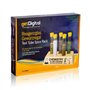 getDigital Lot de 5 tubes à essai pour épices et herbes avec bouchons en liège et base en bois
