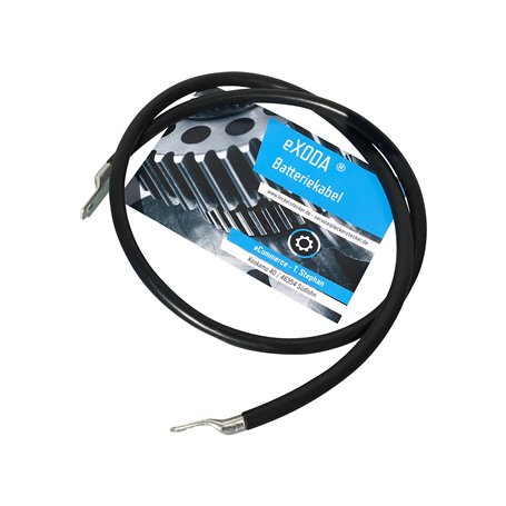 eXODA Câble de batterie 100cm câble d'alimentation en cuivre 35 mm² avec cosses à œillets M10