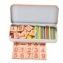 Natureich Montessori Mathématique Tableau Garçon et Fille, Enfants à Partir 3 Ans, Planche Empilage Éducatif, Jouets en Bois Boî