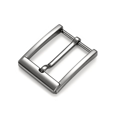 Cartvelli Boucle de ceinture de qualité supérieure pour homme - Largeur : 40 mm - Argent brillant - Boucle de ceinture pour cein