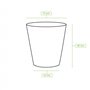 BIOZOYG 50x gobelets jetables 150 ml / 6 oz, Ø 80 mm marron - gobelet carton sans plastique et en matériaux durables - gobelet c