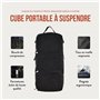 TRAVEL DUDE Compartimenteur de valise à susprendre, avec compression, en plastique recyclées | Cube d'emballage suspensible pour