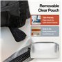 TRAVEL DUDE Trousse de toilette pliable pour homme et femme - Trousse de toilette à suspendre - Trousse de toilette plate et tro