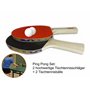 O&W Security Set de Tennis de Table 2 Raquettes de Tennis de Table + 2 balles de Tennis de Table Ping Pong Set de Haute qualité 