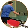 O&W Security Set de Tennis de Table 2 Raquettes de Tennis de Table + 2 balles de Tennis de Table Ping Pong Set de Haute qualité 