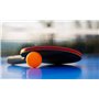 O&W Security Set de Tennis de Table 2 Raquettes de Tennis de Table + 2 balles de Tennis de Table Ping Pong Set de Haute qualité 