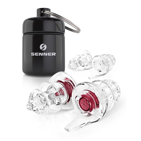Bouchon d'oreille Senner WomenPro avec étui en aluminium. Idéal pour les femmes