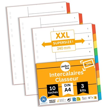 perfect line Intercalaires classeur A4 DIN-A4