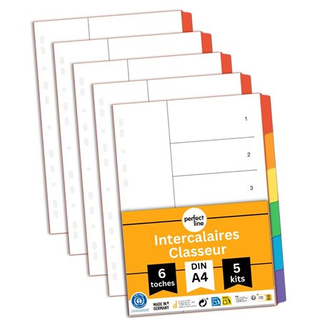 perfect line Intercalaires classeur A4 DIN-A4