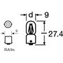 LIGHTWORLD24 10x T4W BA9s Lampe de feu de position Camion BUS 24V 4W Ampoules feu de position voiture Eclairage intérieur Eclair