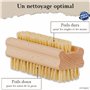 FEINHOLZ® brosse à ongles pour les mains en bois (3 pièces) • Brosse à main sans plastique en bois de hêtre • Fabriqué en Europe