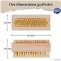 FEINHOLZ® brosse à ongles pour les mains en bois (3 pièces) • Brosse à main sans plastique en bois de hêtre • Fabriqué en Europe