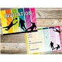 Edition Colibri (11071 FR Lot de 10 Cartes d‘invitation en Français pour un anniversaire d‘enfant ou pour une partie de Football