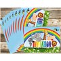 Edition Colibri Lot de 10 Cartes d‘invitation ANIMAUX DE ZOO en Français pour un anniversaire d‘enfant ou pour une partie au zoo