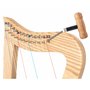 Classic Cantabile Harpe celtique 12 cordes - Harpe instrument de musique en bois de frêne - Avec 2 clés d'accord et sac