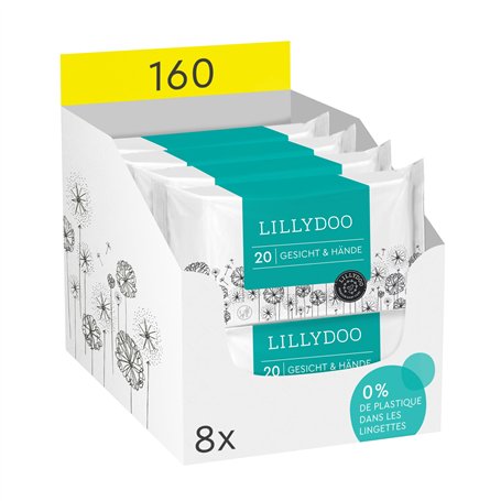 Lingettes visage et mains LILLYDOO