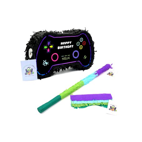 Nislai® Pinata Anniversaire Garcon kit | Controle des Jeux Video Set | pour la fête Pixel Jeux Video | Pinata Anniversaire Jeux