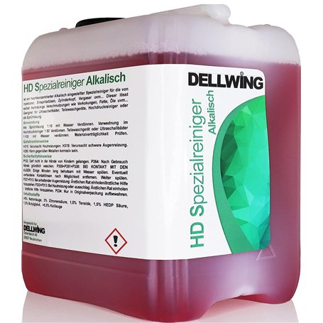 DELLWING HD nettoyant spécial alcalin 2.5L - Nettoyant concentré à ultrasons premium pour nettoyer les pièces automobiles