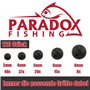 Paradox Fishing Lot de 120 perles en caoutchouc de 3 à 8 mm I Perles en caoutchouc pour la pêche Accessoires de pêche Parfait av