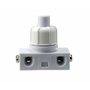 Interrupteur à pression encastrable avec contacts à vis pour lampes et appareils 250 V 2 A