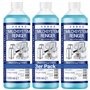 Lot de 3 flacons de 1000 ml de nettoyant concentré pour système de lait pour machine à café