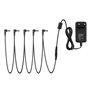 Donner Adaptateur bloc d'alimentation 9 V CA/CC pour pédales avec un câble à 5 voies 1