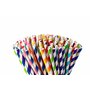 Inoverse Lot de 100 pailles jetables en papier kraft - Diamètre : 8 mm x 24 cm - 100 % laine biodégradable - Pour cocktails
